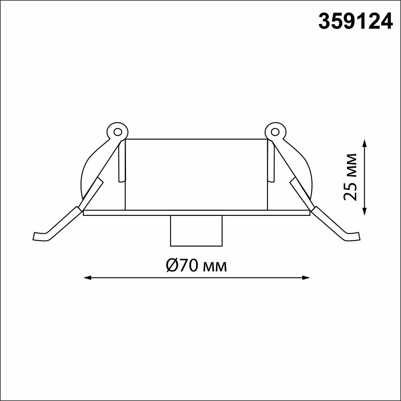 NOVOTECH 359124 KONST NT23 000 черный База для встраиваемого монтажа светильников 359128-359133 IP20 15-40W 170-265V RAMO