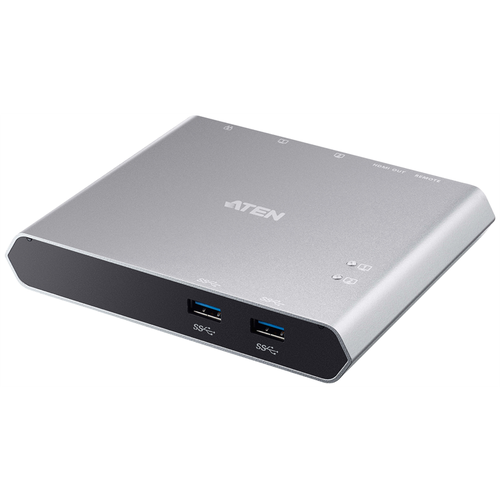 Док-переключатель ATEN 2-Port USB-C Gen 1 Dock Switch with Power Pass-through (US3310-AT) aten usb c multiport dock with power pass through