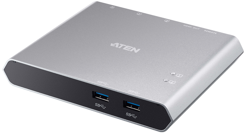 Док-переключатель ATEN 2-Port USB-C Gen 1 Dock Switch with Power Pass-through (US3310-AT)