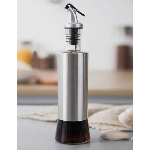 Диспенсер бутылка для масла и соусов с дозатором, 350 мл