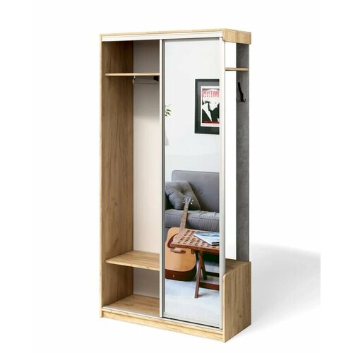 Прихожая Betel лайт ДУБ золотой крафтателье светлое зеркало 18882₽