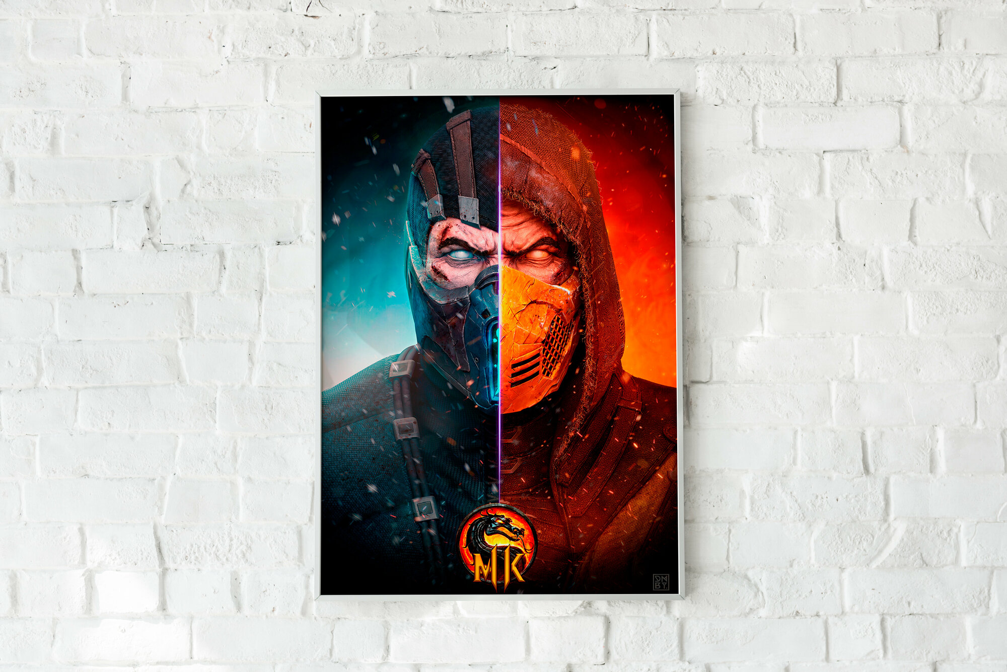 Плакат Мортл Комбат/Mortal Kombat/Сабзиро/Скорпион/ Плакат на стену 21х30 см / Постер формата А4