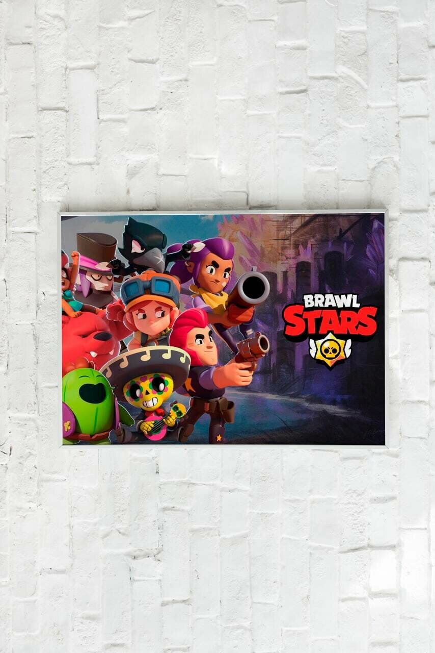 Плакат Brawl Stars/Бравл Старс/ Плакат на стену 21х30 см / Постер формата А4