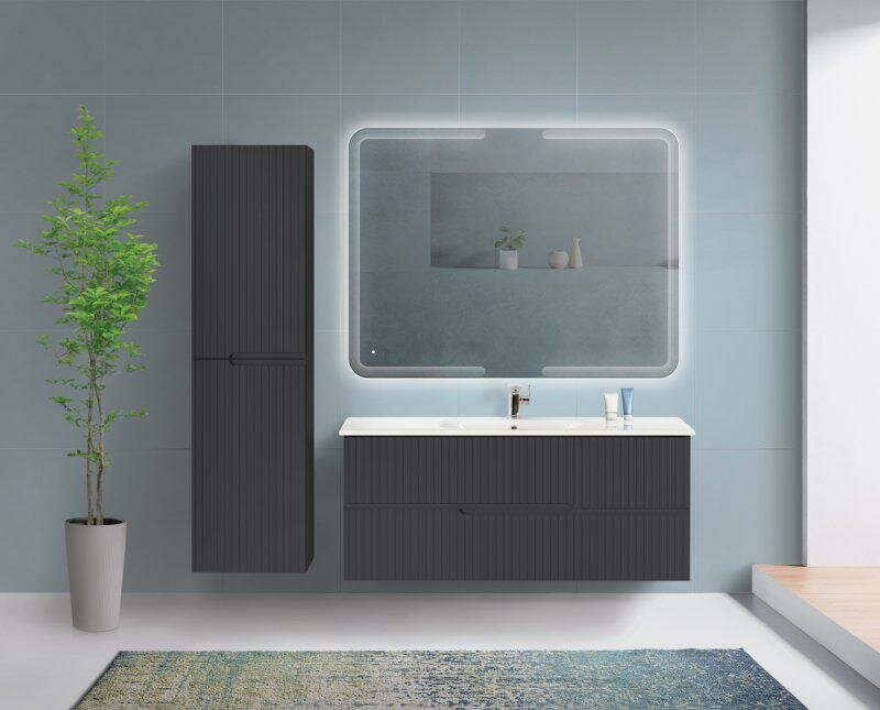 Мебель для ванной CEZARES DUET 60 см, Grafito - фотография № 1