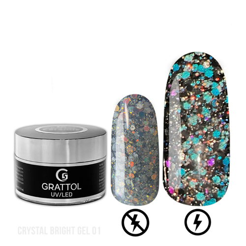 Grattol Gel Crystal Bright 01