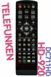 Пульт HD-920 для TELEFUNKEN /телефункен приставки/DC711HD