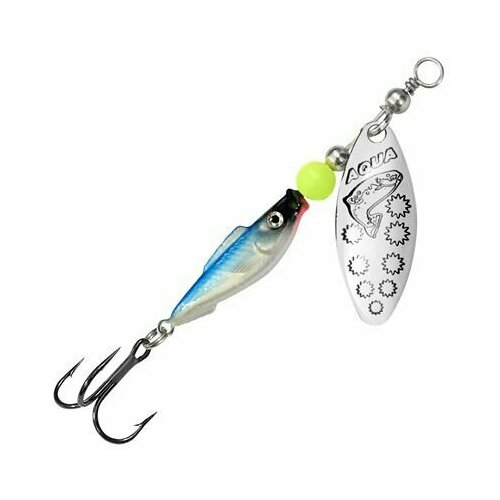 фото Блесна для рыбалки aqua fish long extra-1 9,0g, цвет 06 (серебро), 1 штука