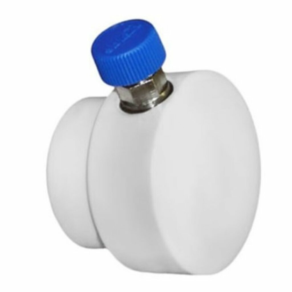 фото Заглушка для коллектора полипропилен, d32 мм, с воздухоотводом, белая, РосТурПласт