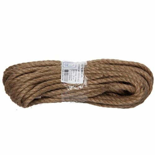 Веревка джутовая круч 6мм-20м 796₽