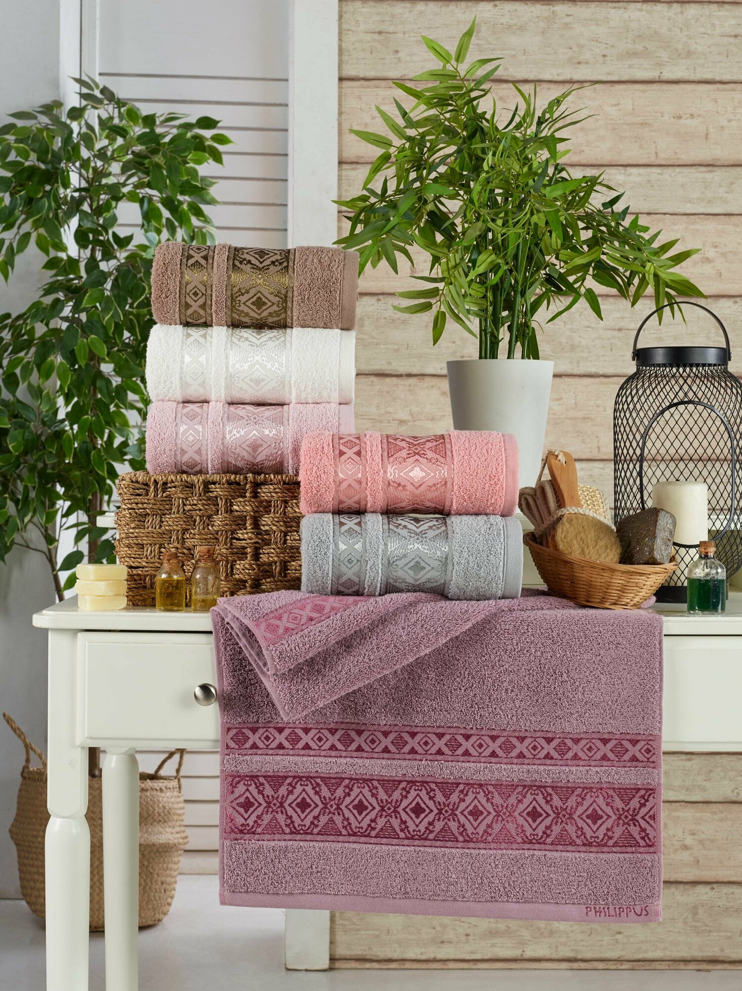 фото Набор полотенец PHILIPPUS махровые 50х90 см (6 штук) SLOW COTTON MARS