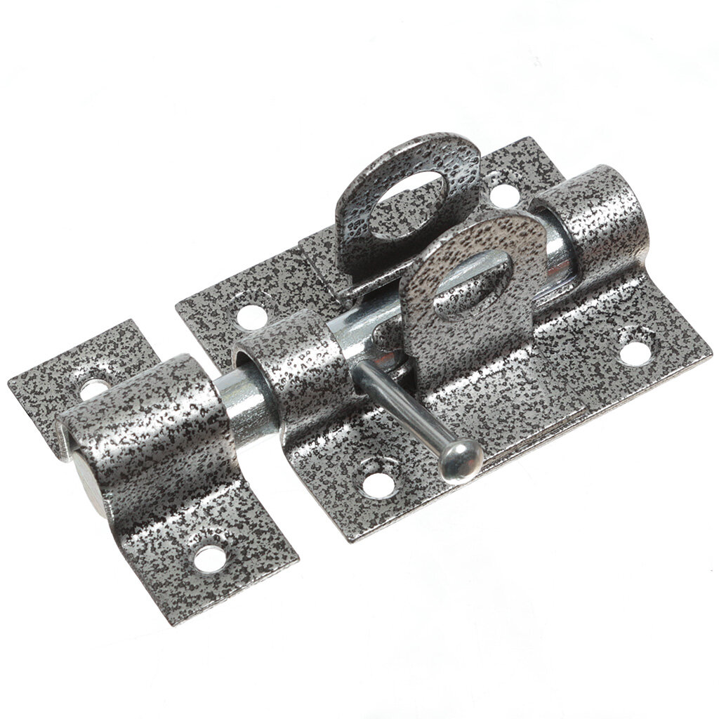 фото Засов круглый, с проушинами, Делга, 20759, античное серебро