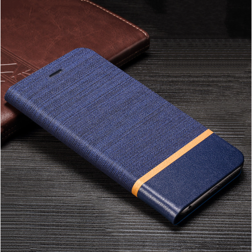 Чехол-книжка MyPads Con Striscia для Samsung Galaxy S7 G930 / G9300 5.1 из водоотталкивающей импортной ткани синий с полосой чехол книжка mypads con striscia для honor x5 из водоотталкивающей импортной ткани синий с полосой