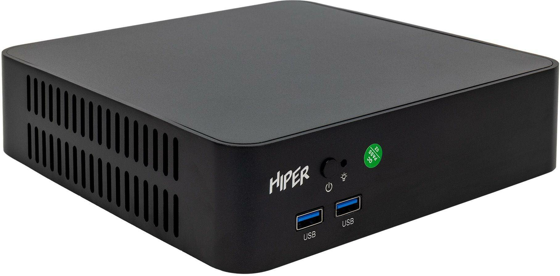 Неттоп HIPER ACTIVEBOX AS8, Intel Core i5 12400, DDR4 16ГБ, 512ГБ(SSD), Intel UHD Graphics 730, Windows 10 Professional, черный AS8-I5124R16N5WPB