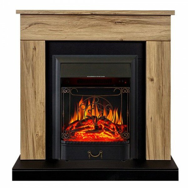фото Электрокамин Royal Flame Bergen с очагом Majestic FX Black дуб галифакс