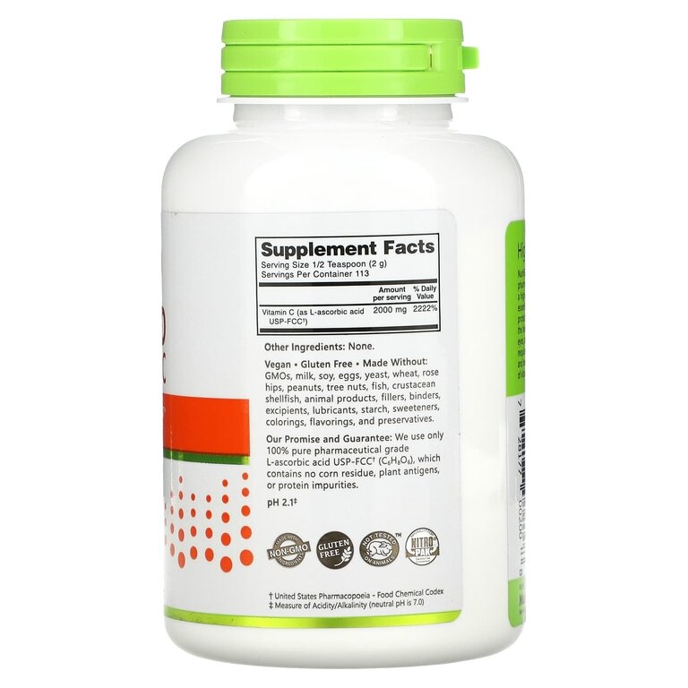 Картинки NutriBiotic, Аскорбиновая кислота, 100 % чистый витамин С, кристаллический порошок, 227 г (8 унций)