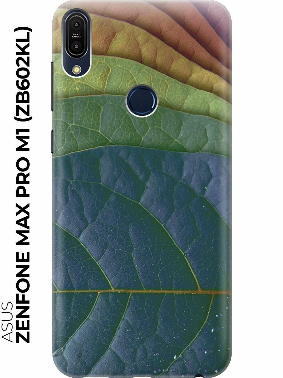 Силиконовый чехол Разноцветные листочки на Asus Zenfone Max Pro M1 (ZB602KL) / Асус Зенфон Макс Про М1