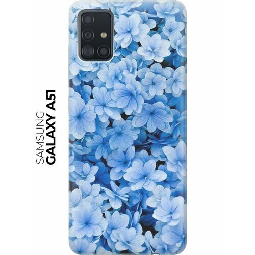re pa накладка transparent для samsung galaxy a51 с принтом разноцветные цветочки RE: PA Накладка Transparent для Samsung Galaxy A51 с принтом Голубые цветочки