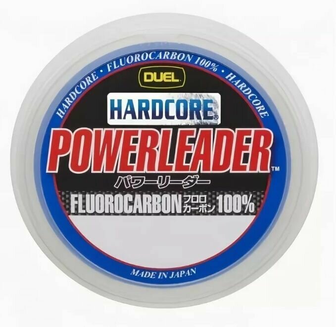 Флюорокарбоновая леска Duel Hardcore Powerleader Fluorocarbon 100%, 50м, 0.620мм, 50lb, 22кг