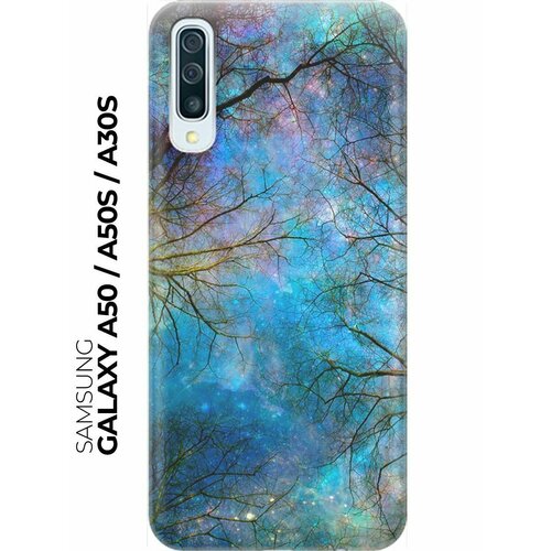 RE: PA Накладка Transparent для Samsung Galaxy A50 / A50s / A30s с принтом Ночное небо в ветвях силиконовый чехол синяя абстракция на samsung galaxy a50 a50s a30s самсунг а50 а30 эс а50 эс