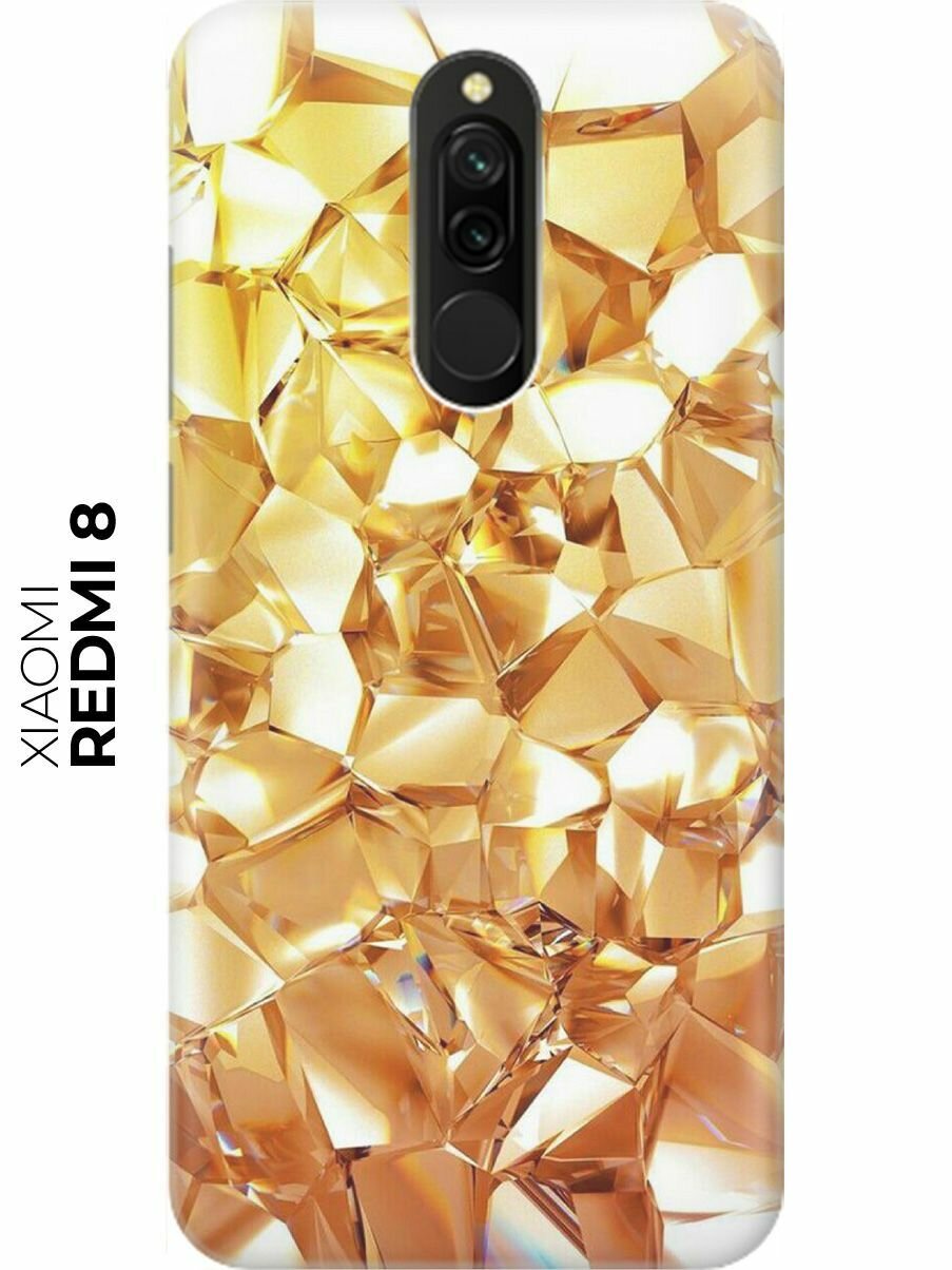 RE: PA Накладка Transparent для Xiaomi Redmi 8 с принтом "Янтарные камни"