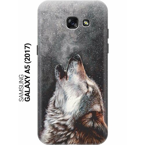 GOSSO Ультратонкий силиконовый чехол-накладка для Samsung Galaxy A5 (2017) с принтом Морозный волк gosso ультратонкий силиконовый чехол накладка для samsung galaxy a5 2017 с принтом спокойный волк
