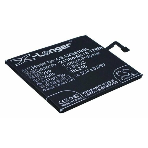 Аккумулятор CameronSino CS-LVS610SL для телефона Lenovo S60 (BL245) 2150mAh аккумулятор cs lvs610sl bl245 для lenovo s60 3 8v 2150mah 8 17wh