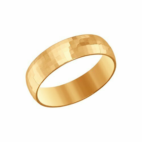 фото Кольцо обручальное sokolov, красное золото, 585 проба, размер 18.5