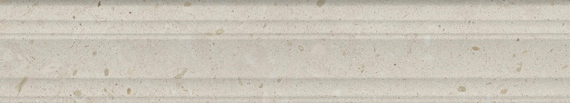 Бордюр KERAMA MARAZZI Риккарди бежевый матовый структура обрезной 40x7,3 см. 12 штук в упаковке