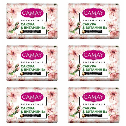 фото Camay мыло туалетное botanicals японская сакура, 85 гр, 6 шт