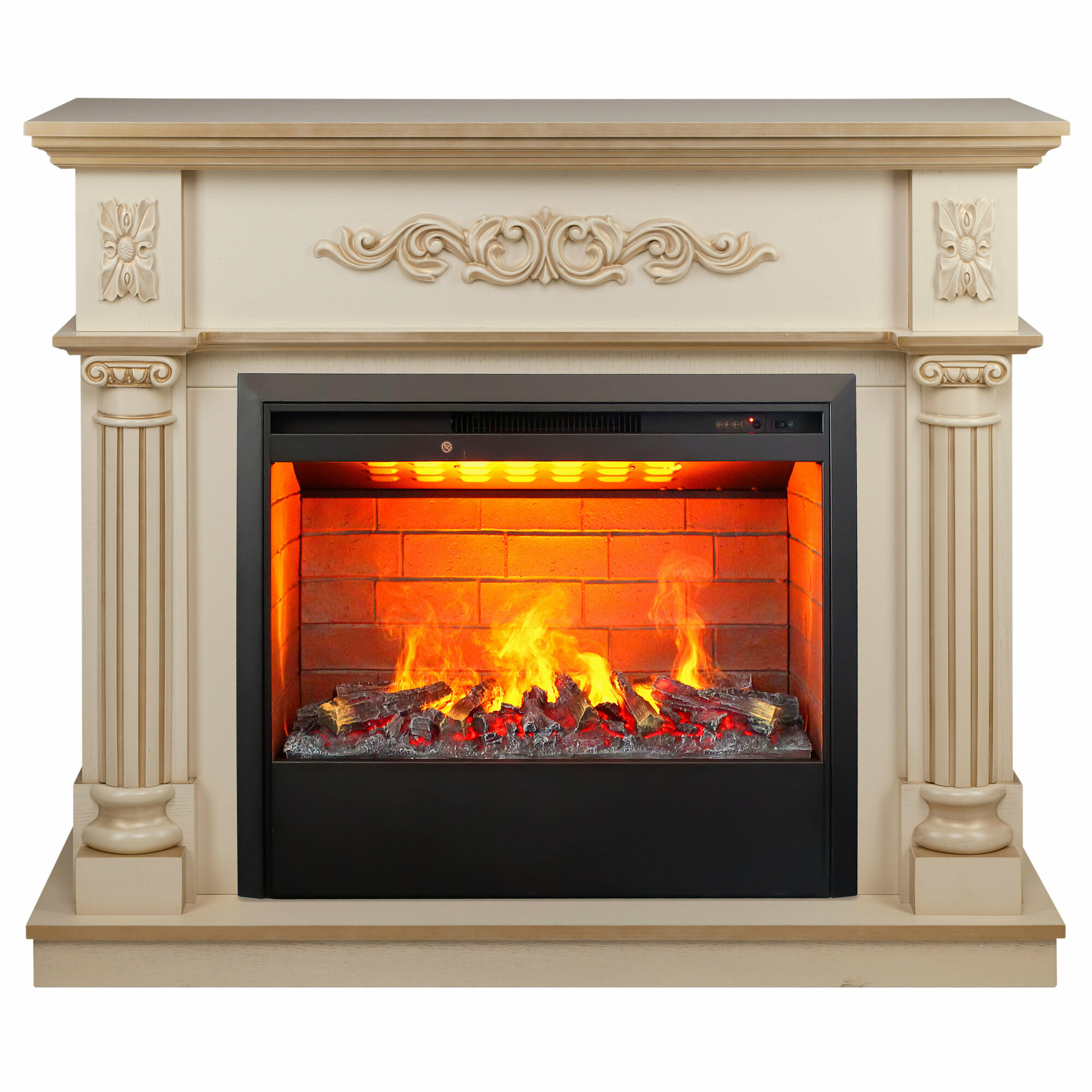 Электрокамин RealFlame Silvia 26 WT с Helios 26 3D