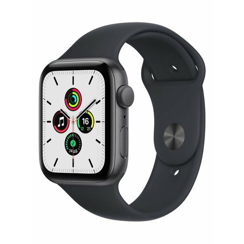 Умные часы APPLE Watch SE GPS 44mm Midnight Aluminum Case with Midnight Sport Band - 3339000₽