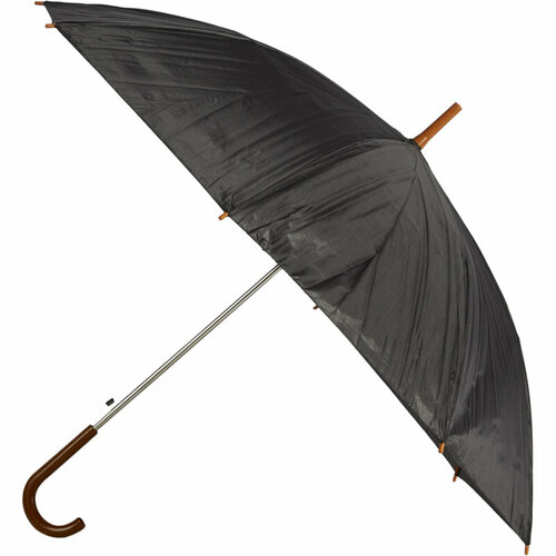 Зонт-трость Noname, полуавтомат, купол 100 см, 8 спиц, система «антиветер», черный