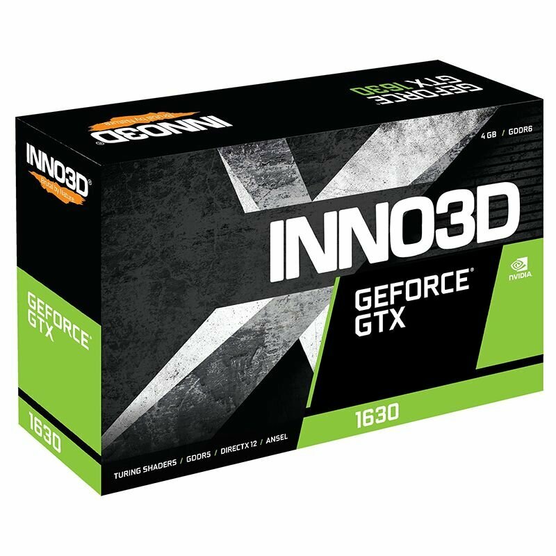 Видеокарта INNO3D nVidia GTX 1630 1740 4096 12000 64 RTL [N16302-04D6X-1177VA25] - фото №3