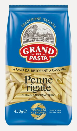 Изображение товара Упаковка из 12 штук Перья Grand Di Pasta (пенне) 450г