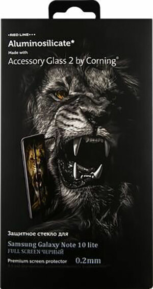 фото Защитное стекло Red Line Corning Full Screen для Samsung Galaxy Note 10 Lite 3D Black