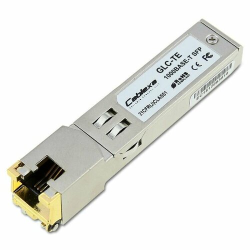 Трансивер CISCO GLC-TE= модуль sfp b4com b4t sfp 1g t 100 1000base с интерфейсом rj 45 100 м