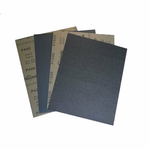 Водостойкая шлифовальная бумага Sunmight WATERPROOF SHEETS D332, 230х280мм, P180, 10шт.