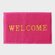 Коврик придверный Доляна "Welcome" с окантовкой 38х58 см, цвет ро...