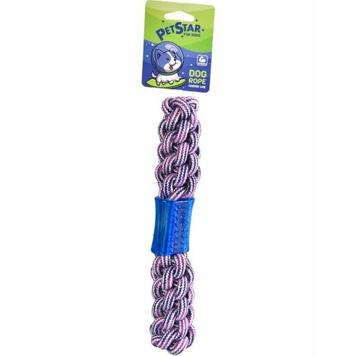 Игрушка для собак Снаряд веревочный с резин. вставкой, текстиль 26 см