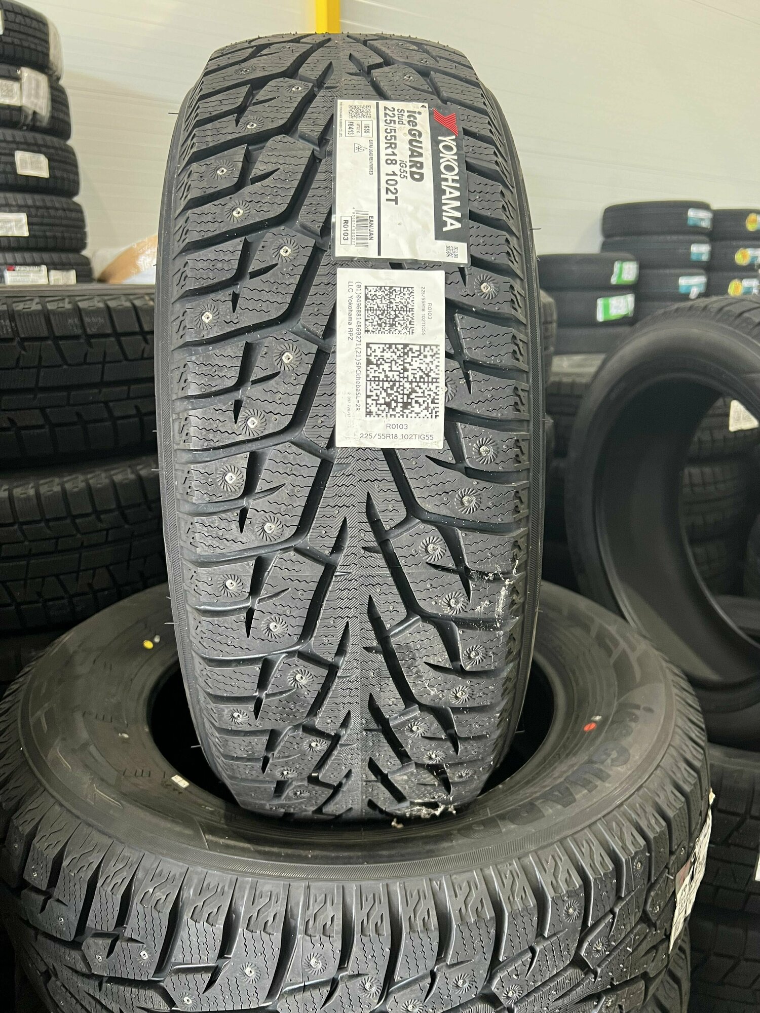 Yokohama Ice Guard IG55 225/55 R18 102T зимняя - фотография № 11