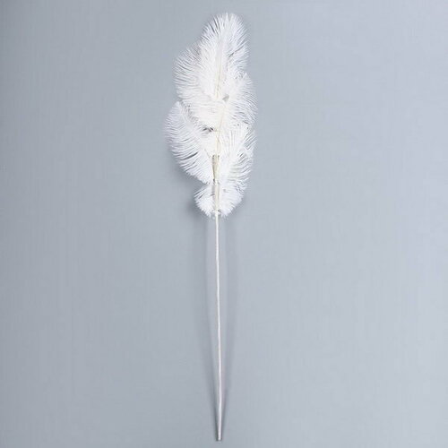 фото Декор из перьев "фонтан" на ножке, высота 68 см сима-ленд