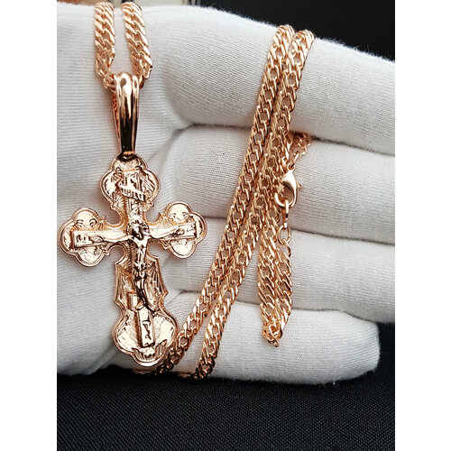 Крестик длина 60 см золотистый 1850₽