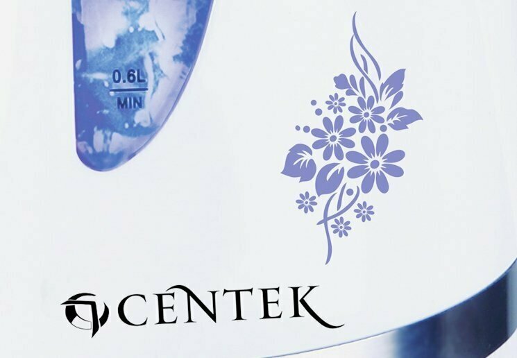 Чайник CENTEK CT-0040, белый с рисунком - фото №17