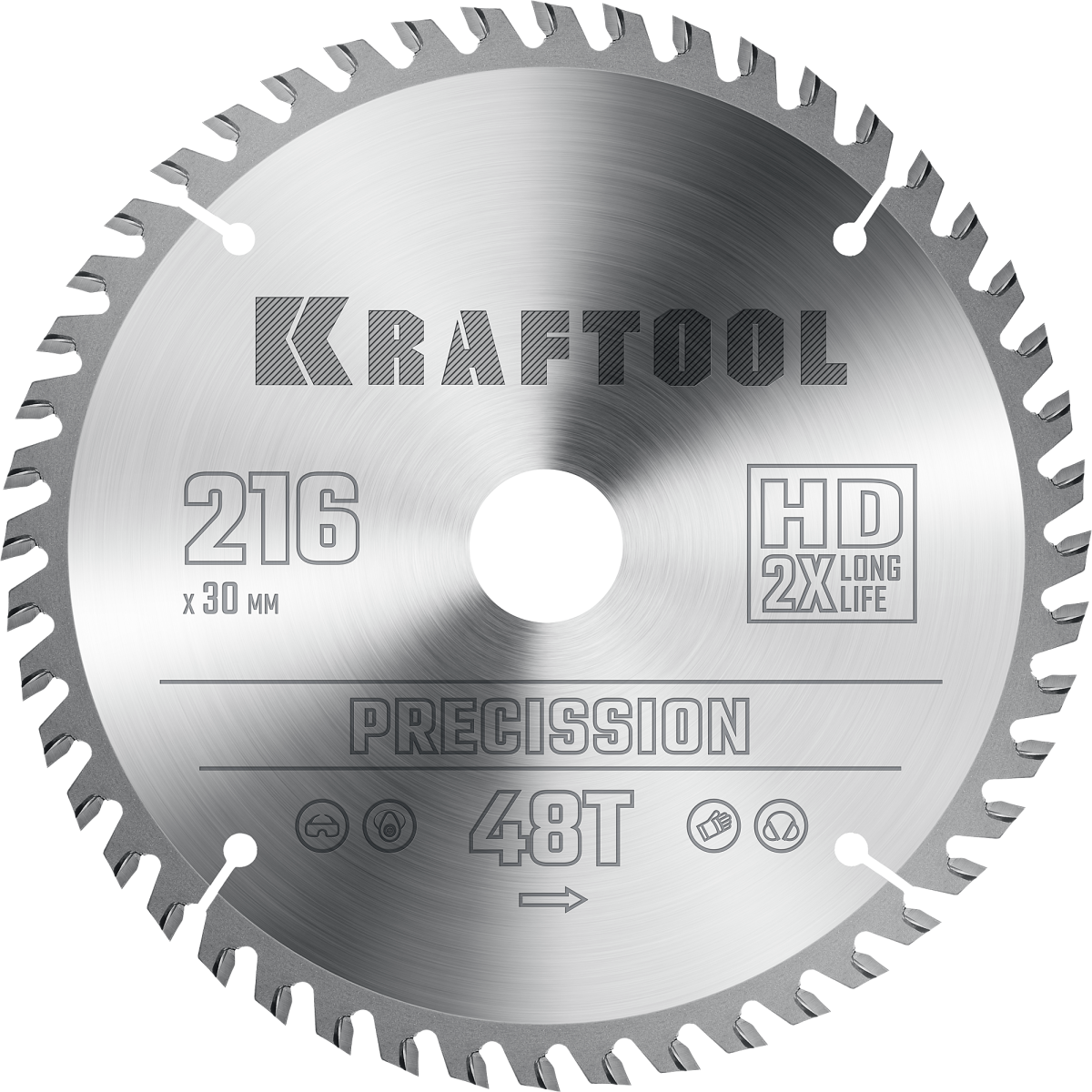 Диск пильный по дереву 216х30 мм 48Т Precision Kraftool 36952-216-30