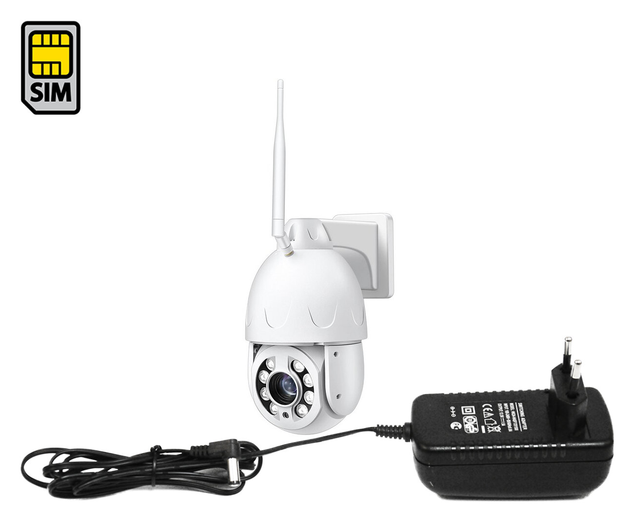 4G уличная IP-камера 8Mp ЛинкNC 910G (8G) 20X-8MP (RUS) (F1673EU) купольная, поворотная c 20-кратным оптическим зумом и автофокусом. Запись на SD, I