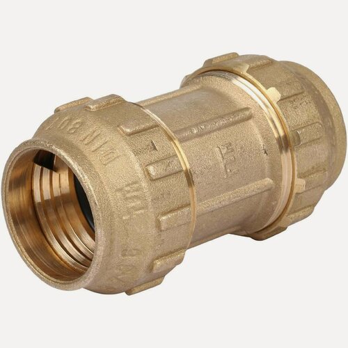 Изображение товара Муфта 32 х 32 мм из латуни для ПНД труб TIEMME