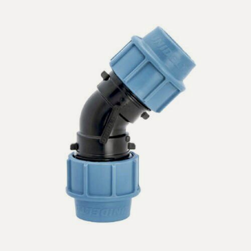 Изображение товара Угол отвод 45 градусов Unidelta для труб ПНД 50