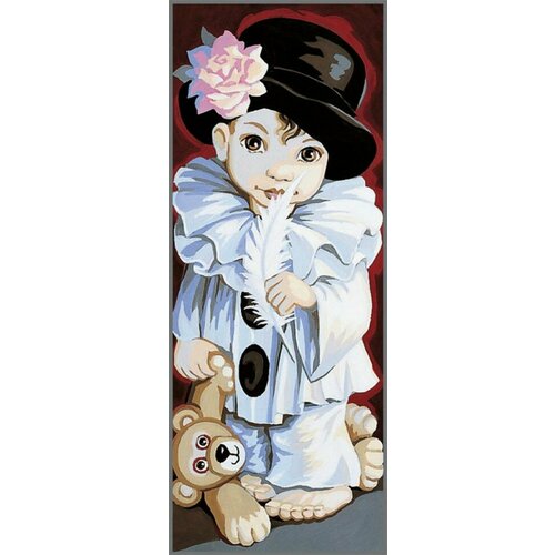 Pierrot de Pio (Пьеро Пио) #9880137-00078 Royal Paris Канва-страмин с рисунком 19 x 49 см, 2 рисунка на канве Гобелен