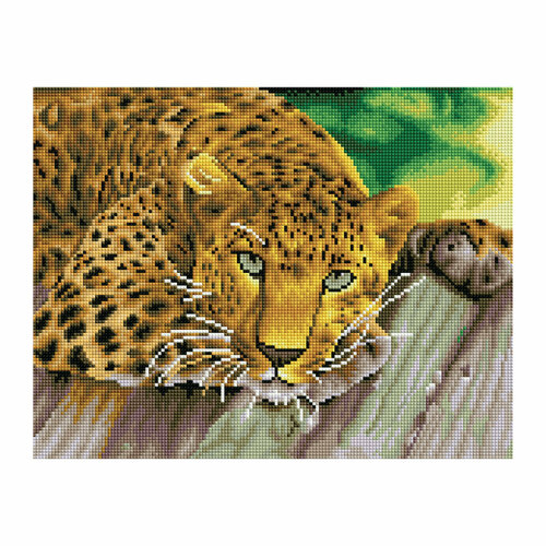 Алмазная мозаика ТРИ совы "Леопард", 30*40см, холст, картонная коробка с пластиковой ручкой, 344293