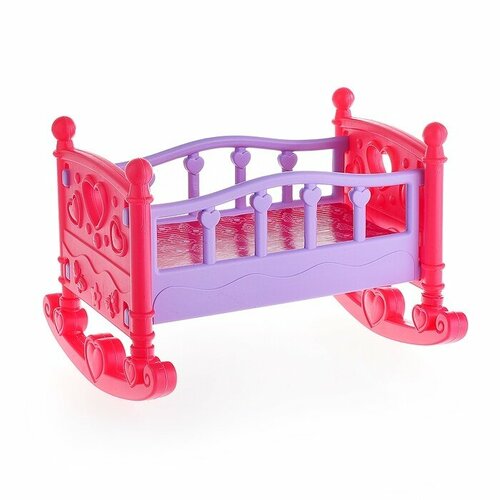 каталка на веревочке ослик пластик в сетке от 3 лет btg 082 baby toys garden Кроватка для кукол Baby Toys Garden 32x18x10 см, пластик (BTG-091)